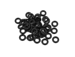 40 anillos de sellado de caucho NBR resistentes al calor, 8 mm x 1,9 mm, negros, CHABERLU