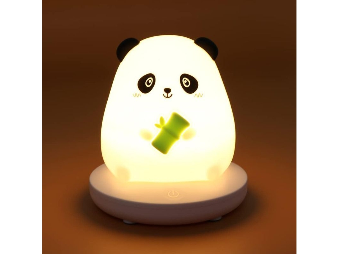 2026-luz Nocturna Led Para Niños Panda Cute Silicona Suave Con Sensor Táctil Modos Ajustables Usb Recargable