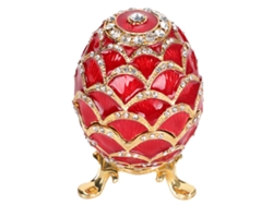 Huevos De Pascua Esmaltados Con Diamantes De Imitación, Decoración Del Hogar, Almacenamiento De Joyas