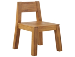 Silla de jardín BELIANI Livorno de Madera de acacia Madera clara 59x61x81