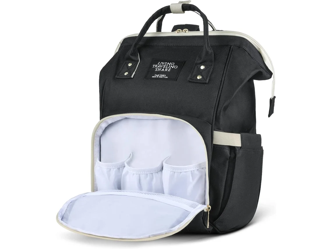 Bolsa Mamãe Mãe E Bebê Cuich Mochila Para Cambiar Pañales Multifunción Para Bebé Bolsas De Maternidad Impermeables Negro