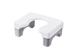 Silla De Baño Infantil Portátil Antideslizante Multifuncional De Pp Gris Baja