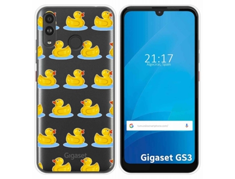 Carcasa Gigaset GS3 TUMUNDOSMARTPHONE Dibujos Transparente Multicolor