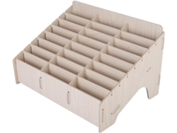 Elegante Caja De Almacenamiento De Madera Para La Gestión De Teléfonos Móviles, Con
