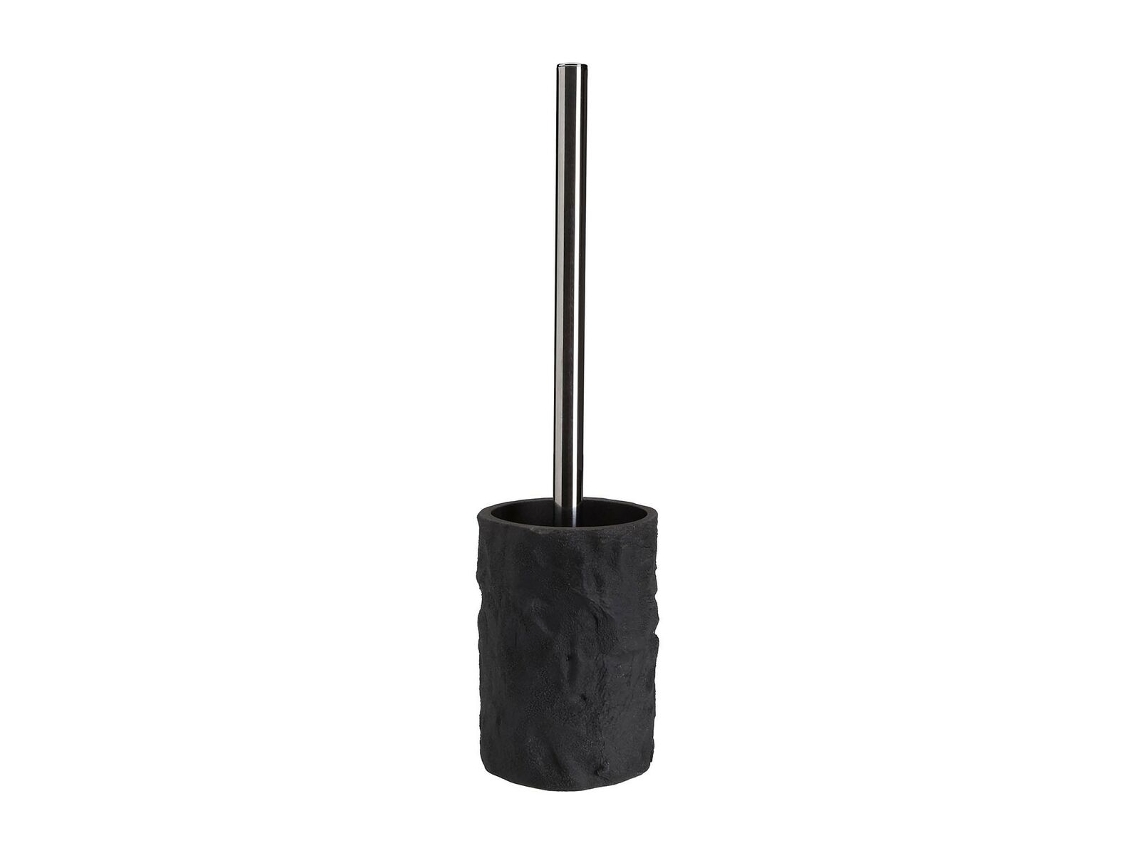 Escobilla para el Baño VERSA Negro Gris Resina Roca