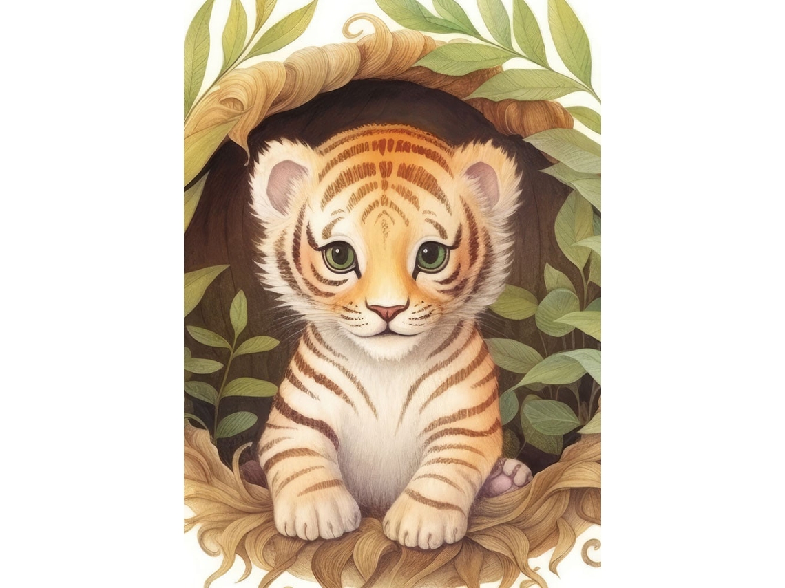 Rompecabezas Yazz Cute Tiger, 1000 piezas