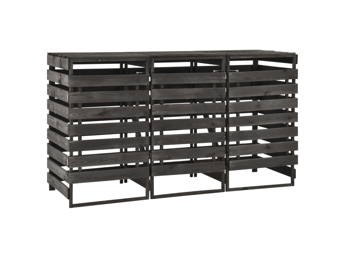 Mueble Triple para Papelera de Pino Pintado 210x75x121 cm MAISON EXCLUSIVE