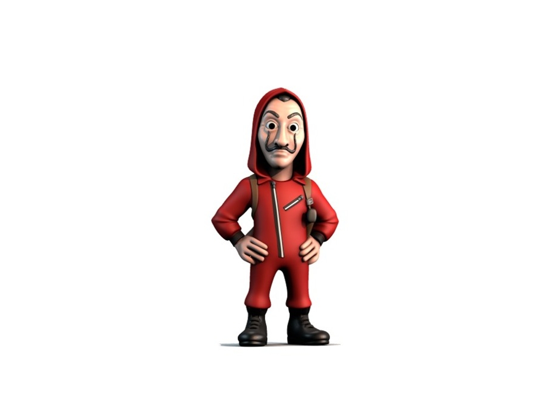 Casa de Papel Máscara de Berlín Figura en Pvc 12 Cm Rojo / Negro MINIX