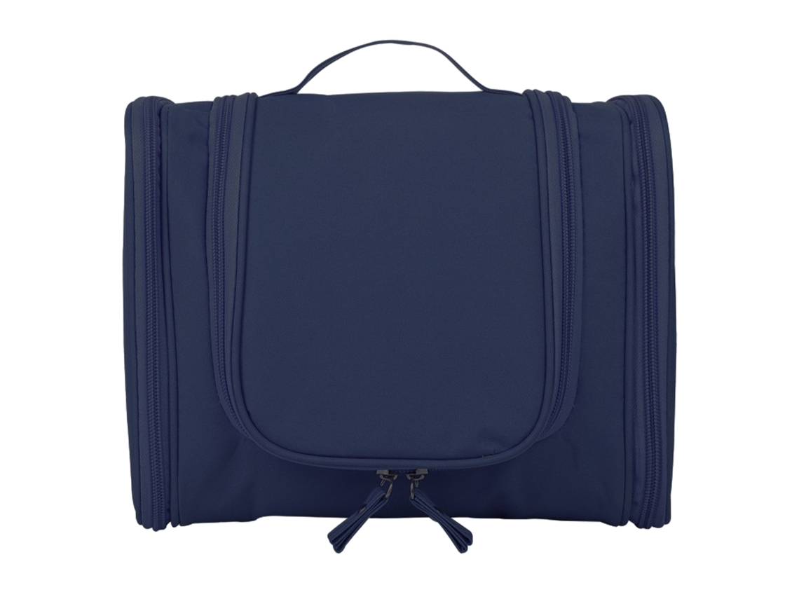 Neceser de viaje unisex colgante, organizador de gran capacidad, impermeable, ligero, azul (9,44 x 4,13 x 7,87 pulgadas/9,44 x 4,13 x 20 cm)