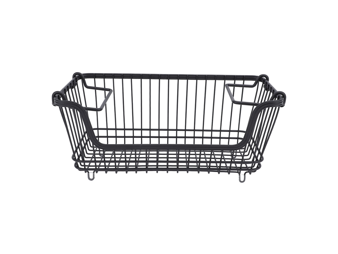 Cesta De Alambre Para Congelador Con Apertura Frontal Y Asa Plegable Para Verduras, Frutas Y Aperitivos.