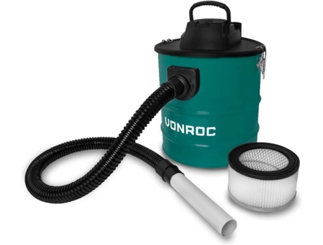 Aspirador de cenizas VONROC 1600W con depósito de asa 20L 3M