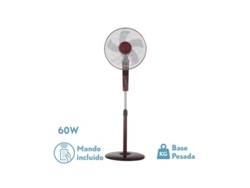 Ventilador de Pie Rayo Burdeos/Negro 60W Oscilante FABRILAMP