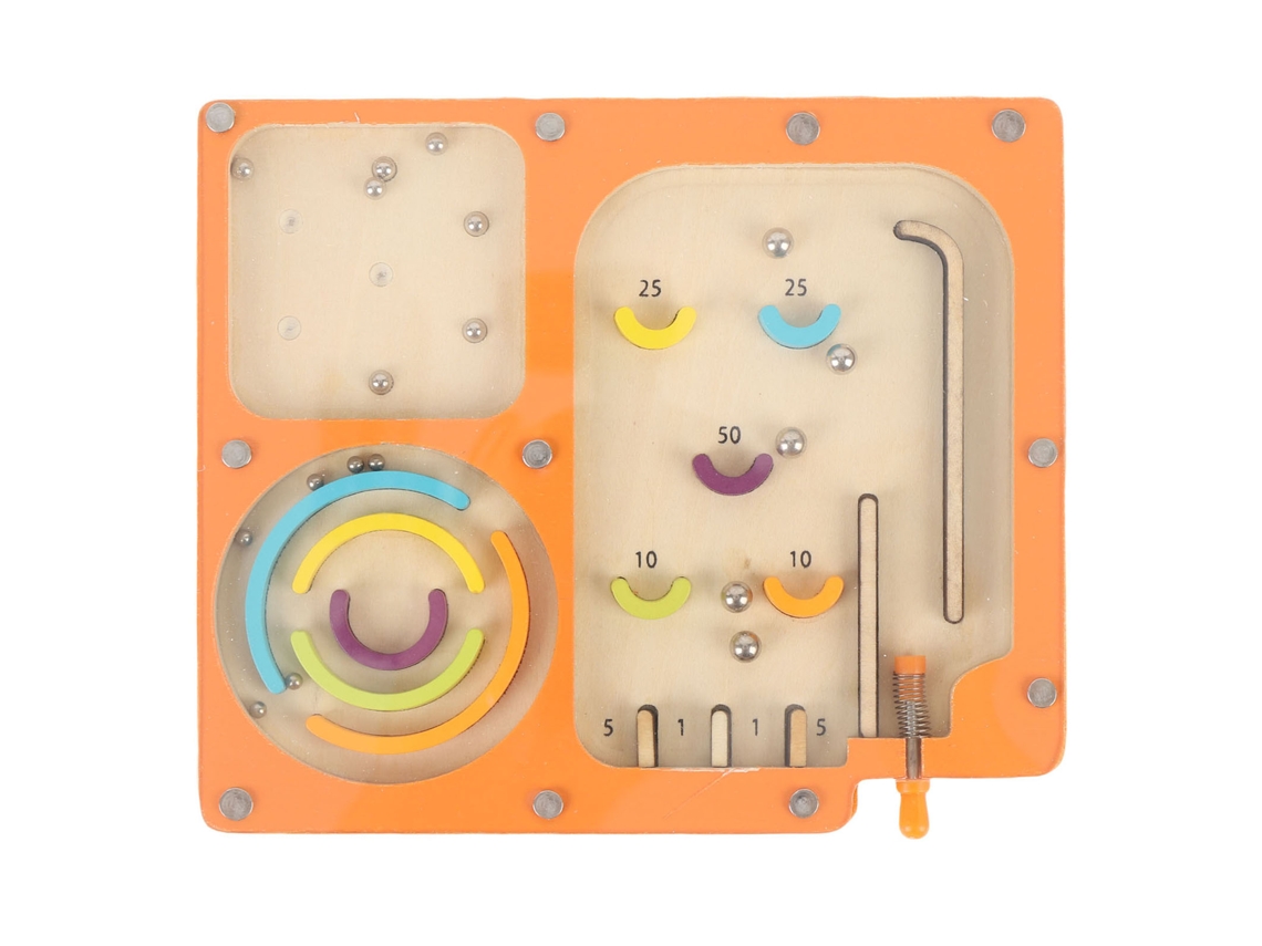 2026yncm--juego De Pinball Laberinto De Madera Interactivo Portátil Educativo Para Niños