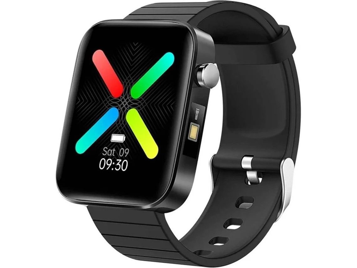 Reloj inteligente deportivo Yizhood T68, con medición de temperatura corporal, frecuencia cardíaca y presión arterial (negro)