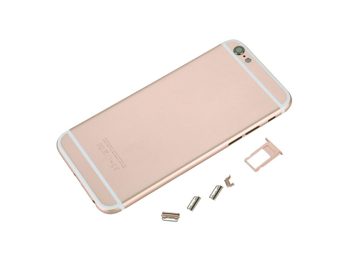 Cubierta De Batería Del Panel Trasero Del Iphone 6plus Para Reemplazo, Marco Medio Dorado