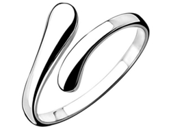 Anillos Ajustables De Plata 925 Para Mujer Abiertos Simples Para Ocasiones Varias