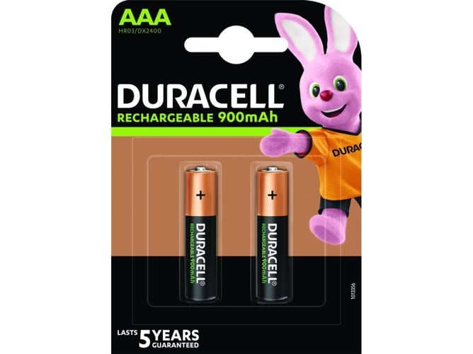 Pilas recargables DURACELL AAA800 (2 unidades)