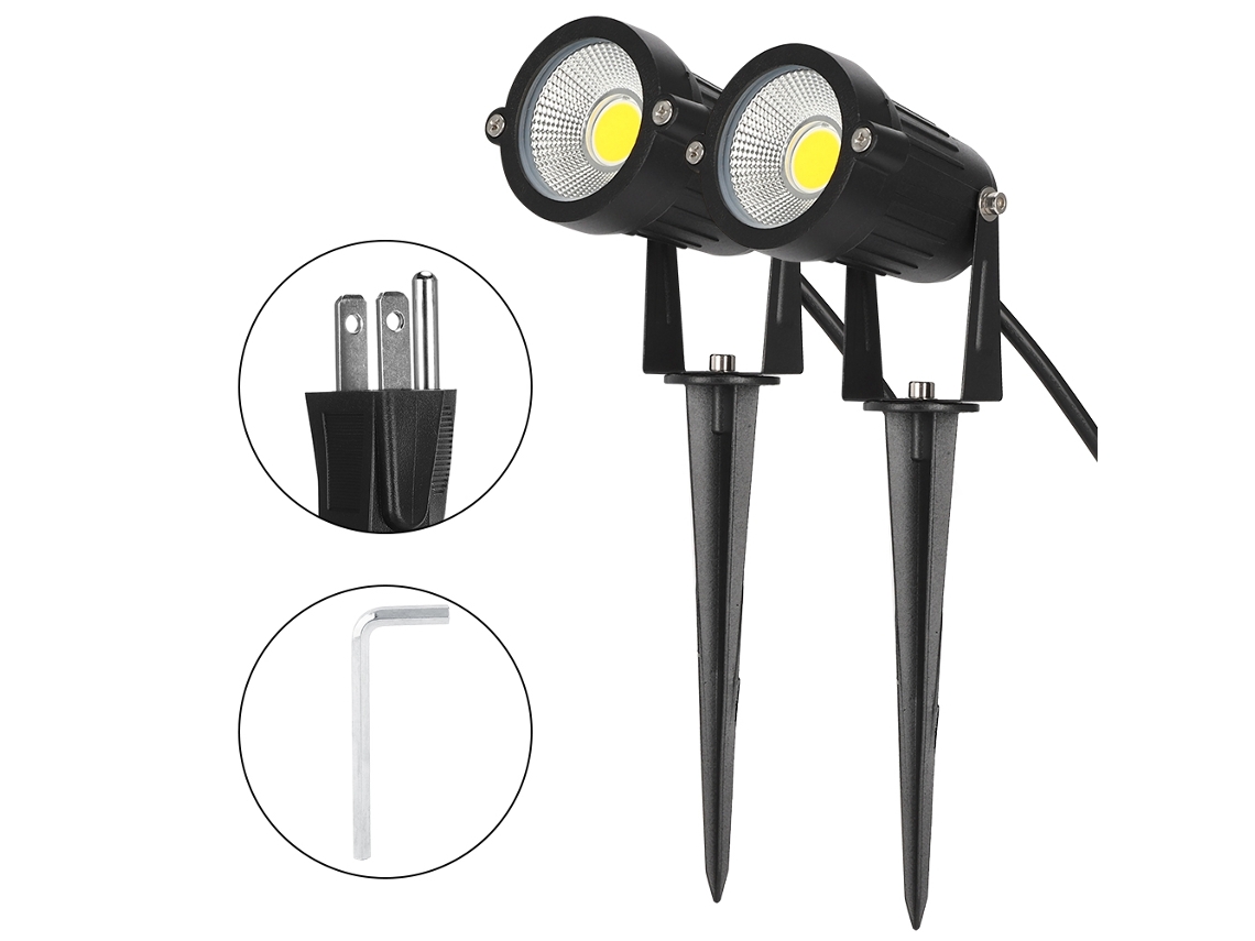 Yncm2026-lámparas Led De Jardín Impermeables 5w Para Paisaje Exterior, Focos Cob Con Pico, Luces Decorativas Para Camino Y Cesped