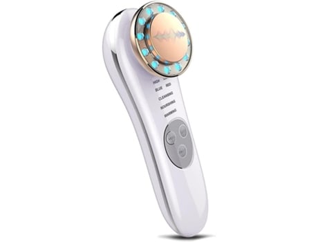 Masajeador facial ultrasónico Dispositivos de limpieza Dispositivo de cuidado facial antienvejecimiento y antiarrugas con función iónica y bisbisos...