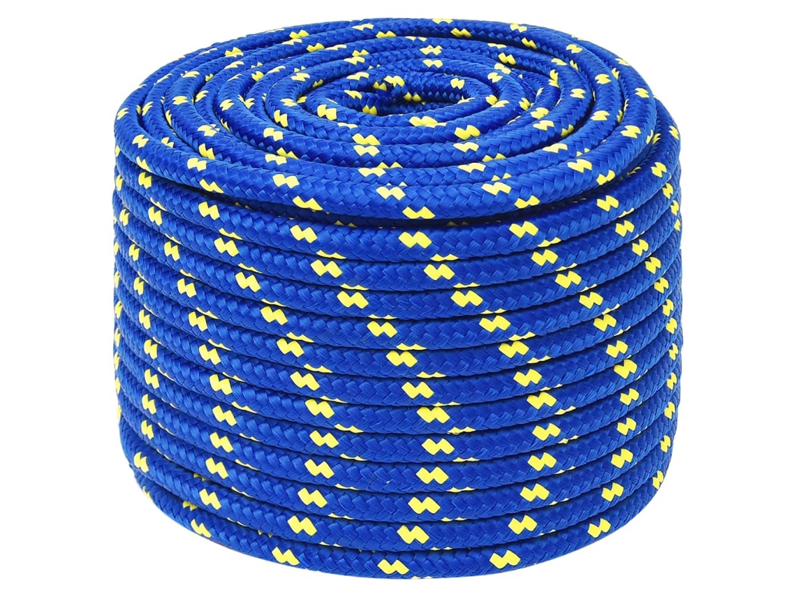 Cuerda De Barco Polipropileno Azul 12 Mm 100 M