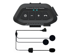 Intercomunicador para casco de motocicleta Siurn Lx2 (negro)