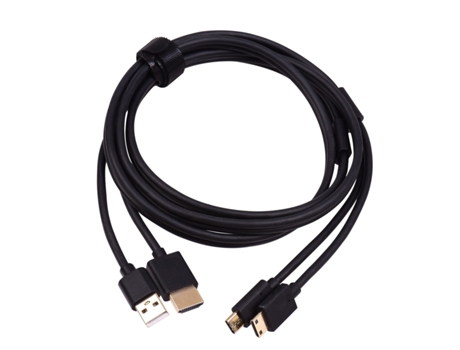 Cable BOSTO 2 en 1 para Monitor de tableta de dibujo gráfico BOSTO 13HD/16HD/16HDK/16HDT/BT-16HD/BT-16HDK/BT-16HDT negro