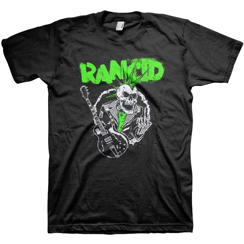 Rancid Skele Guitar T-shirt Unisex Rockinstone Size:xxxl