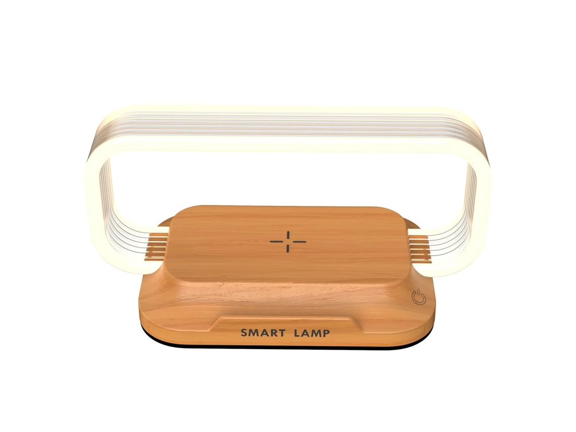 Lámpara De Noche Con Cargador Inalámbrico, Lámpara De Mesa De Noche Con Puerto Usb, Lámpara De Escritorio Led Moderna Y Regulable Para Dormi