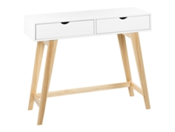 Aparador de diseño escandinavo BELIANI Sully de MDF Blanco 101x36x78