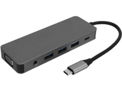 Hub Usb-c Multifuncional De 11 Pulgadas/estación De Carga Pd Para Ordenadores 4k