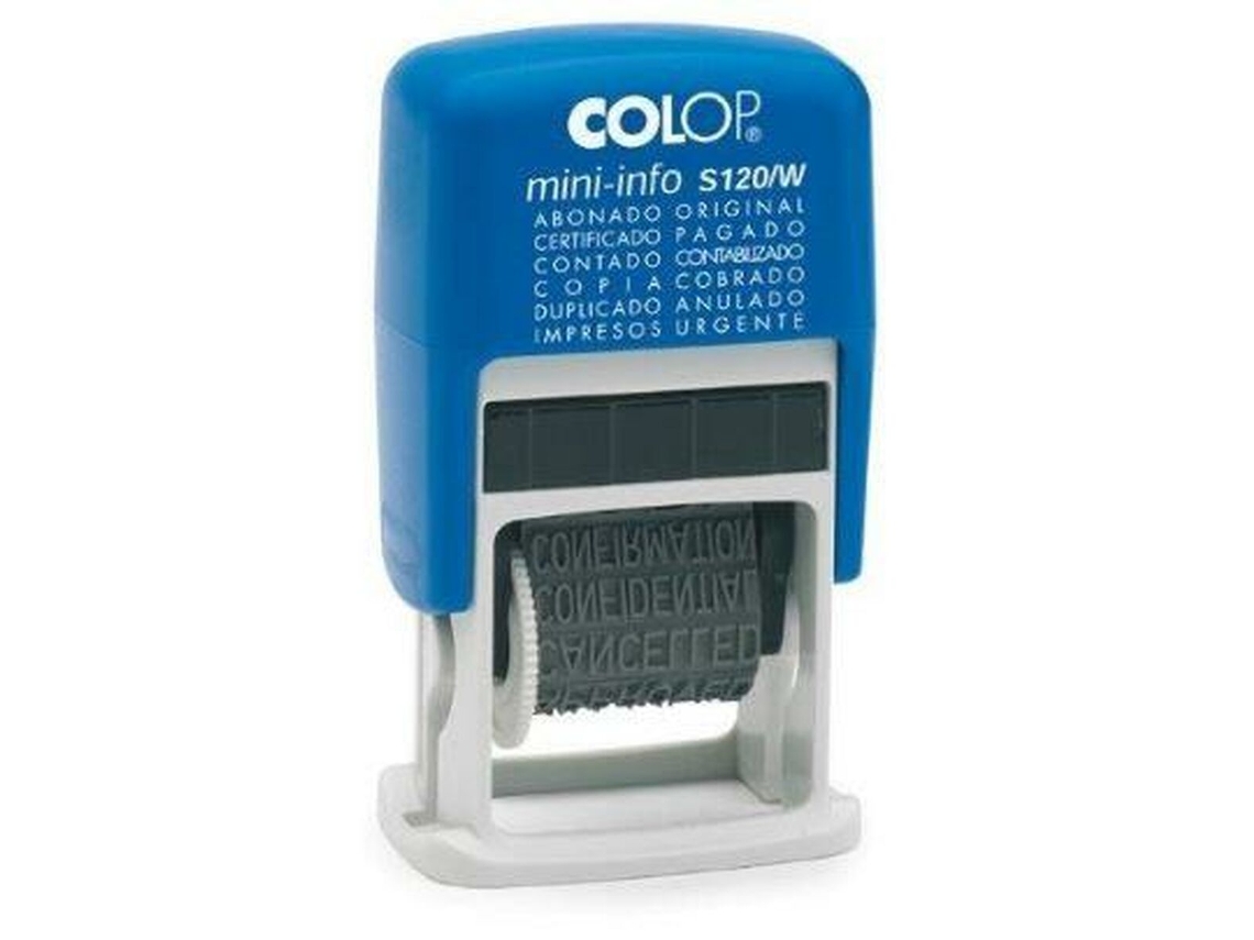 Sello Colop S120/W 4 x 20 mm Azul