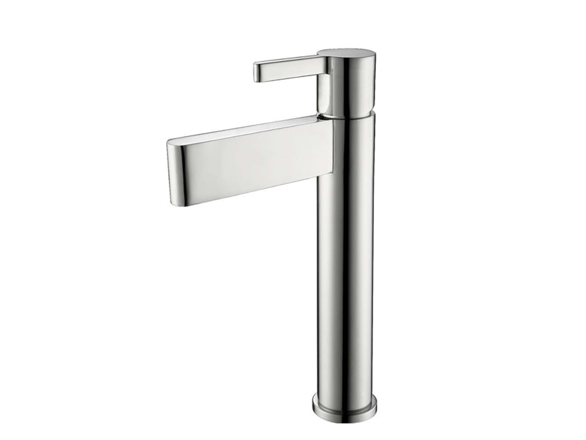 Grifo De Lavabo Alto 2512 En Latón Cromado, Colección Enipée