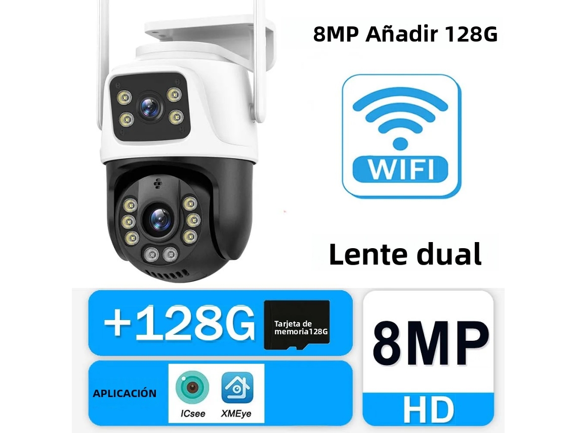 Mdug 4k 8mp 128gmemoria Ip De Wificámaras De Seguridad