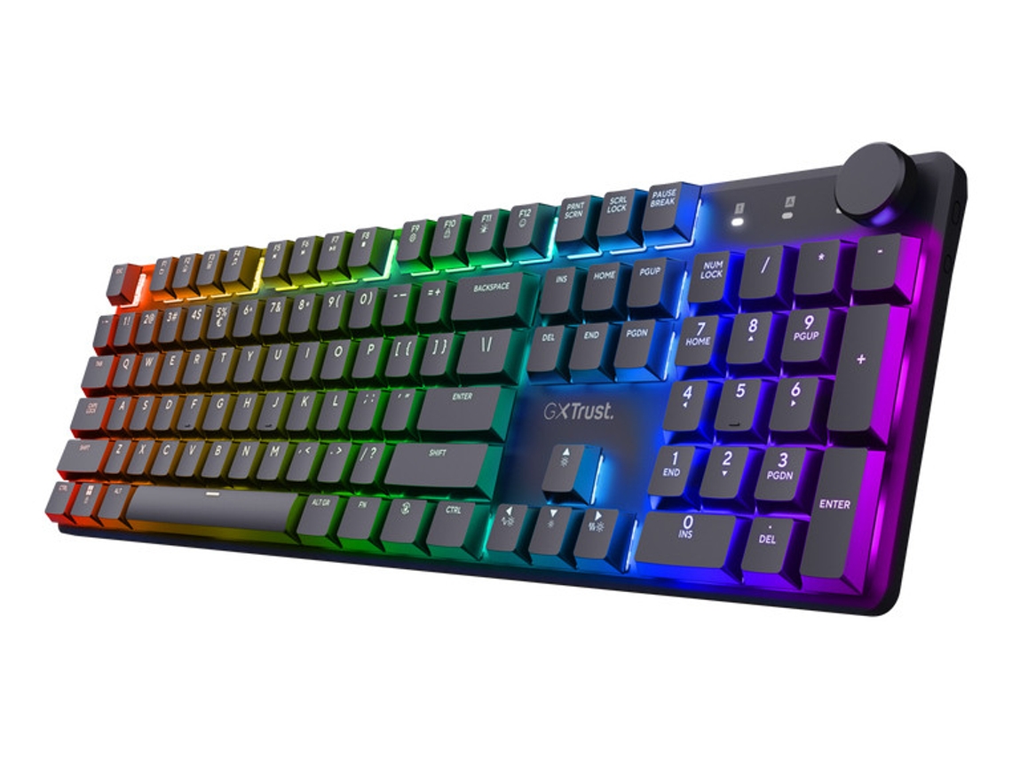 Teclado inalámbrico para juegos Torix Gxt 868 RF QWERTY italiano negro Trust