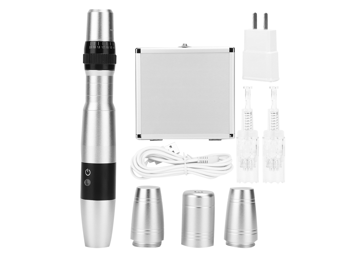 Pluma de microagujas elástica para el cuidado facial antienvejecimiento