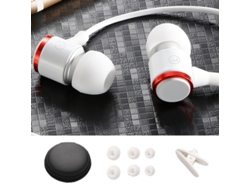 Auriculares Con Cable, Cancelación De Ruido, Sonido Hifi, Graves Potentes Y Micrófono Para Teléfono Móvil, Pc Y Portátil - Blanco