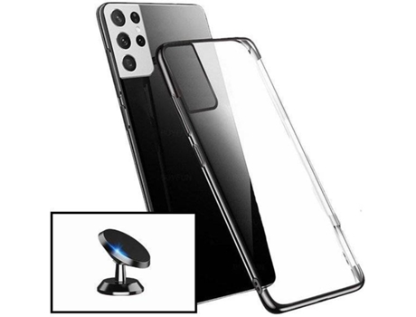 Kit Soporte y Funda Samsung Galaxy S21 Ultra 5G PHONECARE Negro