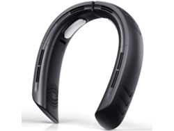 (negro) Potente Ventilador De Cuello Portátil - 6000 Mah - Ajustable 360° - Sin Aspas - Usb