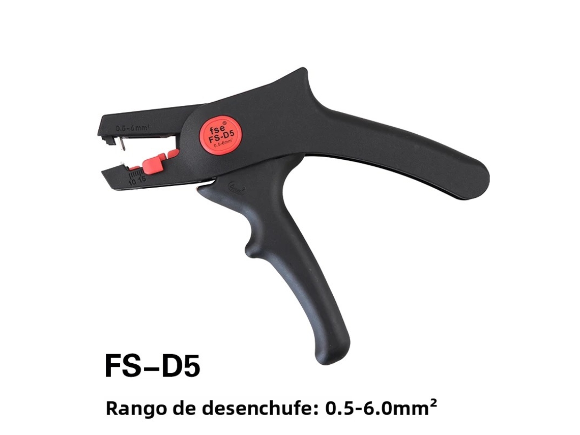 (rojo 1) Pelacables Ajustable Multifuncional, Corte Automático, Cortadores De Cables De Acero Inoxidable