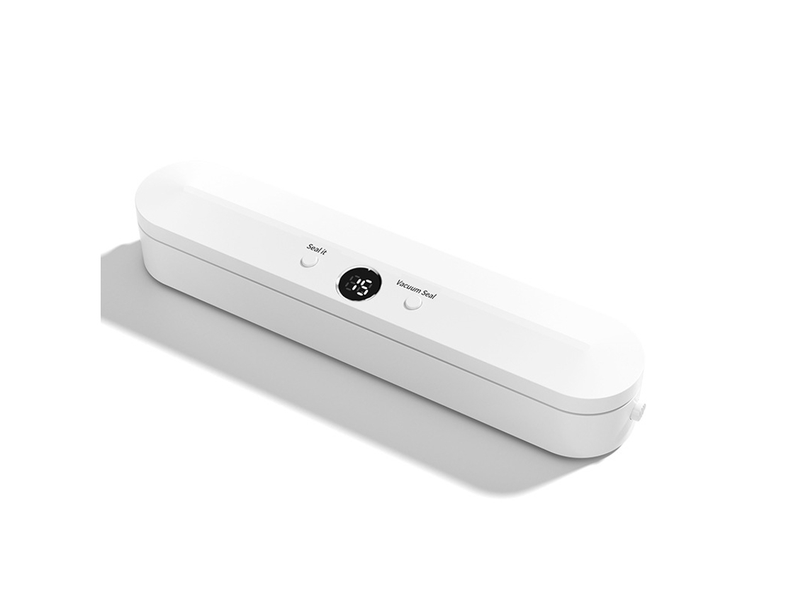 Sellador Al Vacío Portátil Sellador Al Vacío Multifuncional Sellador Para Conservación De Alimentos Con Dos Modos De Sellado Blanco Gusshious