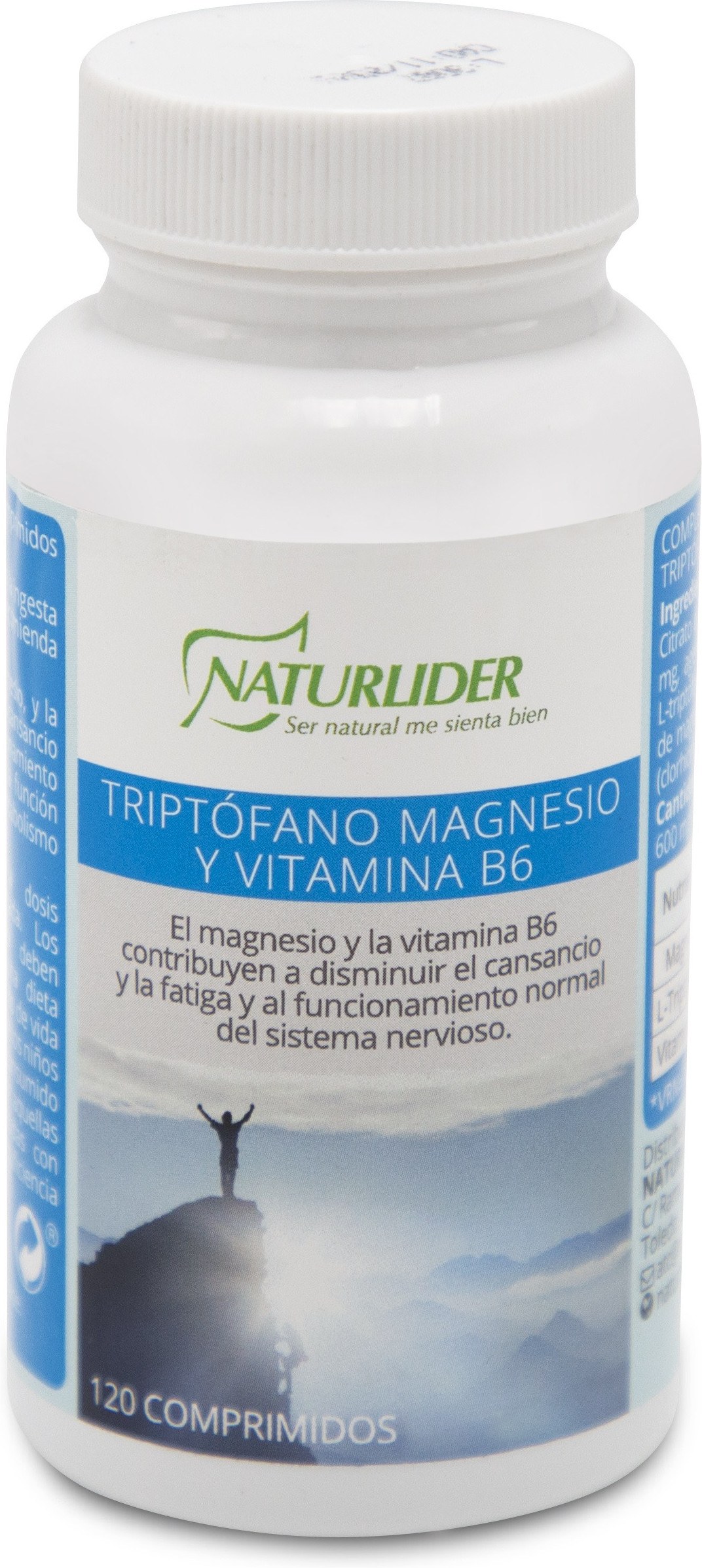 Naturlider Triptofano Magnesio vitamina b6 citrato de para esos ansiedad insomnio irritabilidad 120 suplemento alimentar