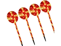 Lámpara Decorativa De Exterior Con Forma De Caramelo, Luz Solar Led Para Jardín, Luz Decorativa Para
