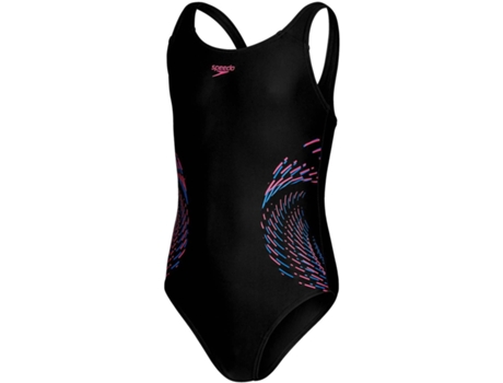 Traje de Niña SPEEDO Baño Pieza Eco Plastisol Placem Negro (11/12 años)