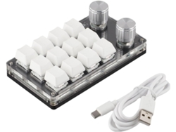 Teclado Mecánico Programable Con 12 Teclas Y 2 Botones, Usb Play Para Windows, Macos Y Linux.