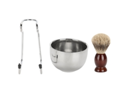 2026 conjunto de Barbear Profissional com Taça, Suporte e Escova de Aço Inoxidável Ferramenta de Barbear 02