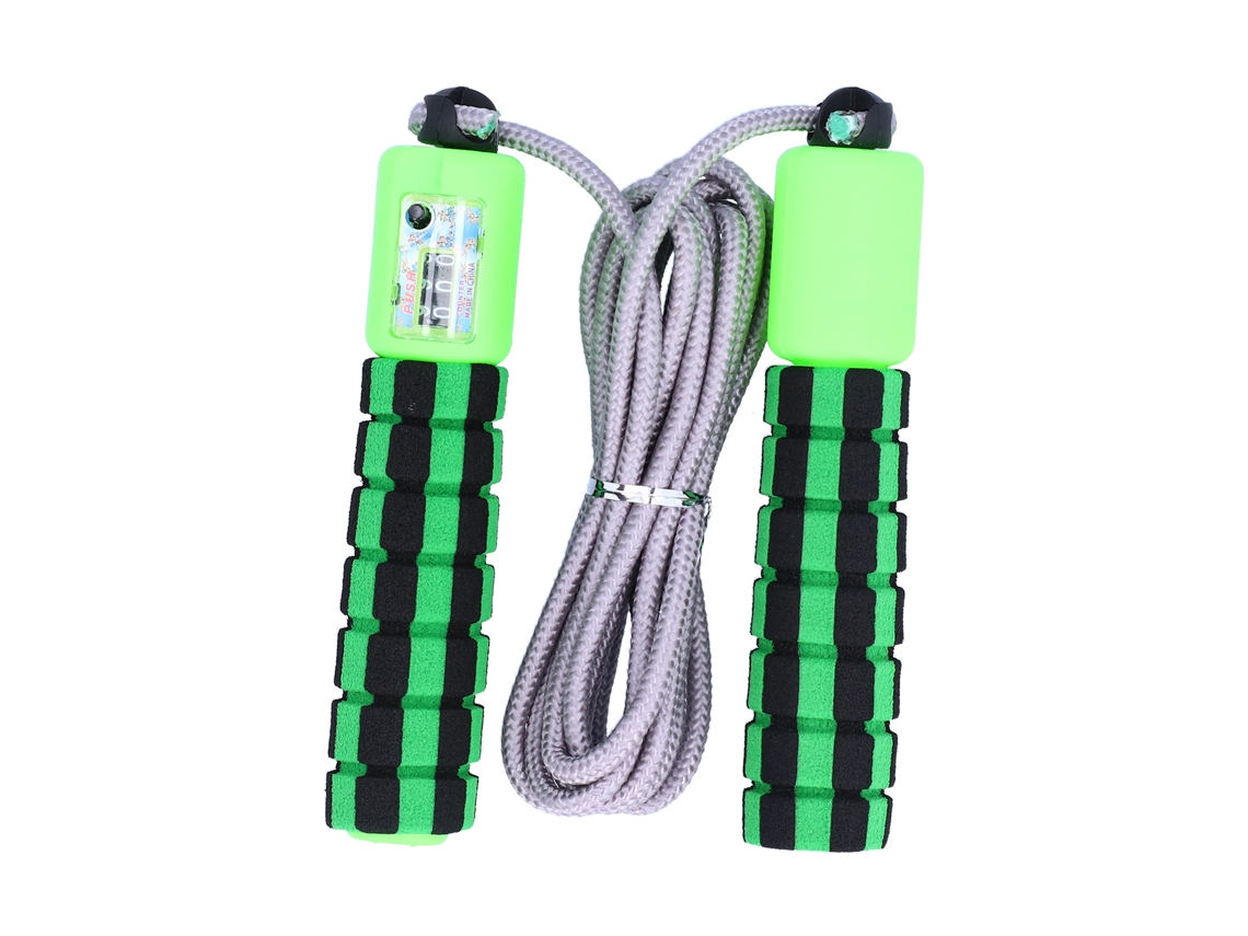 Cuerda De Saltar Unisex Con Contador Electrónico Ajustable Para Ejercicio Verde