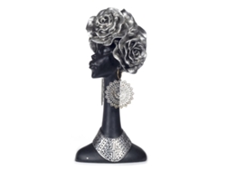 Signes Grimalt - Figuras Decorativas | Figura en Resina - Cabeza Africana - 28 x 13 x 10 cm