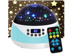 Lámpara de noche para dormitorio infantil con máquina de sonido, proyector de estrellas con 12 canciones de cuna relajantes, lámpara de noche para Bestvite