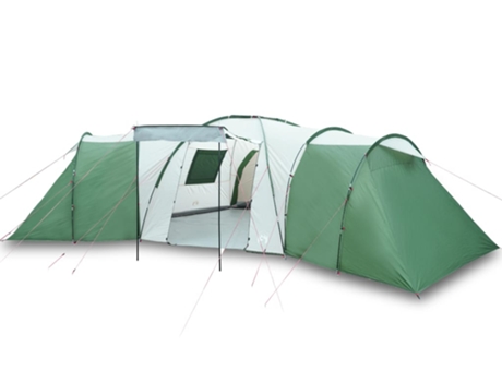 Tienda de campaña familiar iglú 12 personas impermeable VIDAXL verde