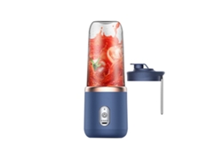 Liquidificador Portátil 400Ml Liquidificador Elétrico Recarregável Azul GERTIZ